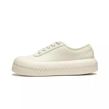 Li-Ning 1990 Comfortable Versatile Shock Absorbing Durable Low-Top Sneakers Women Sneakers Off-White ALHU006-1 37