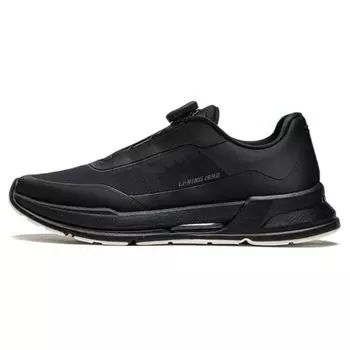 Li-Ning 1990 Duxing Lightweight High Shock Absorption Increased Bounce Casual Running Shoes Women Sneakers Black ALLU006-3 37