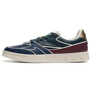 Li-Ning 1990 Non-Slip Wear-Resistant Low-Top Skate Shoes Men sneaker Blue Red ALFR187-1 42