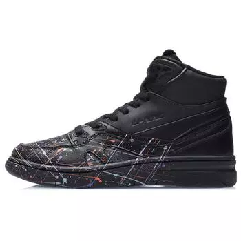 Li Ning 937 Deluxe Hi 2021 Весна Лето Парижская Неделя моды Выпуск Трендовые Удобные Высокие Кроссовки Унисекс Кроссовки Черные AGBR033-2 41