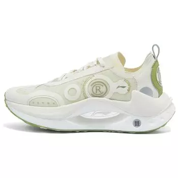 Li Ning Absolute Shadow CRC нескользящие повседневные туфли с низким верхом мужские повседневные туфли белые зеленые AZGT017-1 40