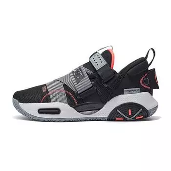 Li Ning All City 9 V2 Молодежные Кроссовки с Низким Верхом для Баскетбола Детские кроссовки Черный Белый Серый ABPR055-15 37.5