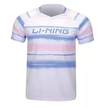 Li-Ning American Retro High Street Comfortable Fashion Simple Gradient Breathable Loose Casual Versatile Pullover Short Sleeve T-Shirt AAYU157-2 M