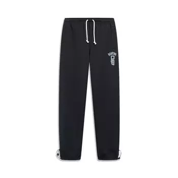Li-Ning Anti-Wu Series, американские ретро баскетбольные повседневные вязаные джоггеры, мужские брюки черного цвета AKLT277-1 M