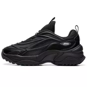 Li Ning Aurora Wind V2 Классические модные низкие спортивные повседневные туфли мужские кроссовки черные AGCS159-3 39