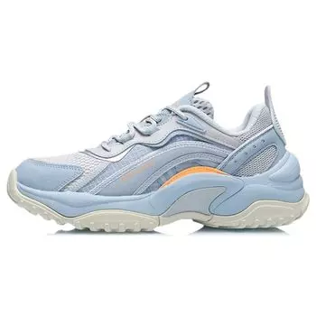 Li Ning Aurora Wind V2 прочные нескользящие амортизирующие низкие спортивные кроссовки женские кроссовки серо-синие AGCR146-3 35