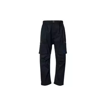 Li Ning Bad Five Letter Print Loose Multi-Pocket Casual Брюки унисекс Черные AKXQ127-1 L