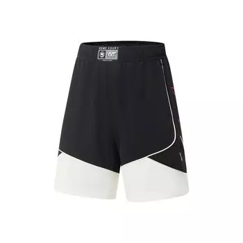 Li Ning Bad Five Модные Универсальные Повседневные Быстросохнущие Прохладные Свободные Шорты для Баскетбольной Игры Мужские шорты Черный AAPV133-1 S