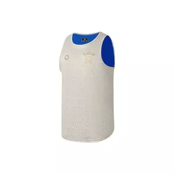 Li-Ning Двусторонний баскетбольный жилет Badfive Nanjing City Limited Edition с полным принтом, мужские топы, золотой, бледно-синий AAYS261-1 XL