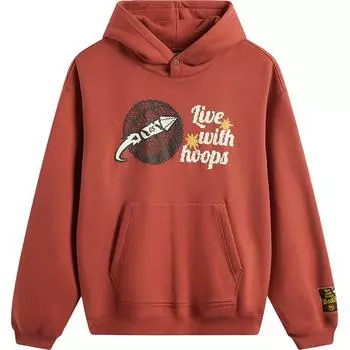 Li-Ning Badfive Series Comfortable Casual Simple Loose Hooded Letter Print Sweatshirt Men tops Ochre-Red AWDV297-3 S