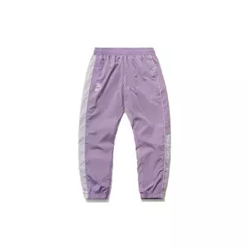 Li Ning Badfive Sports Basketball Series Loose Cuff Sports Long Брюки женские низы Фиолетовый AYKR128-3 L