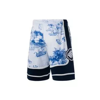 Li-Ning Badfive свободные баскетбольные шорты мужские белые AAPQ017-1 S