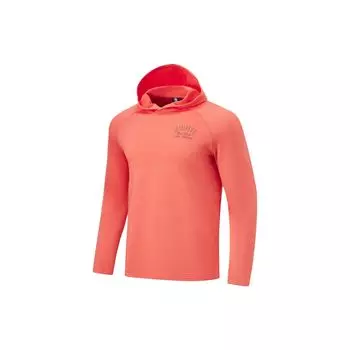 Li-Ning Badfive толстовка с капюшоном и длинными рукавами с графическим принтом, мужские топы, малиновый ATLT105-3 L