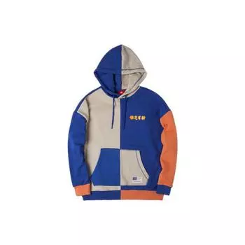 Li Ning Badfive Weichu Youcai Color Block свободный пуловер с капюшоном мужские толстовки ярко-королевский синий AWDQ613-1 L