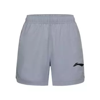 Li Ning Badminton Series дышащие легкие повседневные шорты женские шорты серые AAPU170-2 S