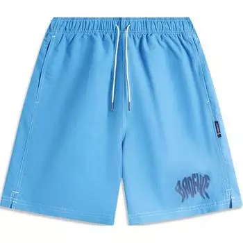 Li-Ning Basketball Series Letter Casual Comfortable Lace-Up Sports Shorts Men Shorts Starry-Blue AKSU443-6 S