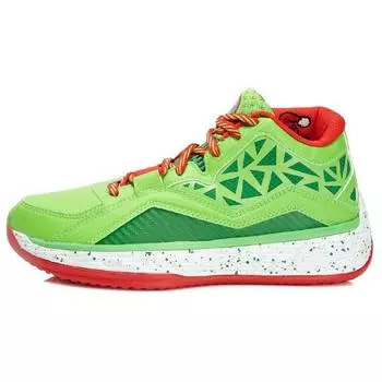Li-Ning Баскетбольные кроссовки Fission 2.5 Mid унисекс, баскетбольные кроссовки зеленые красные ABFK031-4 41