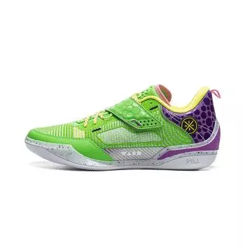 Li-Ning Way of Wade 808 4 Ultra ASG зеленые мужские кроссовки фиолетово-желтые ABAU031-12 42