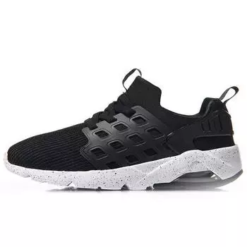 Li Ning Bubble Ace Half Palm Air Cushion Интегрированная трикотажная спортивная обувь Женские кроссовки Черный Белый AGLM022-1 35