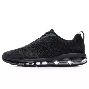 Li Ning Bubble Max полноразмерные дышащие светоотражающие спортивные кроссовки на воздушной подушке унисекс черные AGCN075-3 45