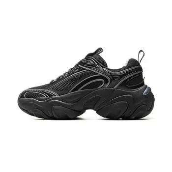 Li Ning Butterfly Runner Модные Удобные Трендовые Износостойкие Нескользящие Легкие Низкие Повседневные Кроссовки Женские Повседневные Кроссовки Черные AZGV012-3 36