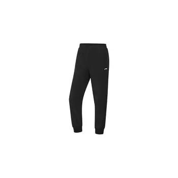Li Ning быстросохнущие прохладные тканые спортивные брюки женские низ черный AYKT214-1 S