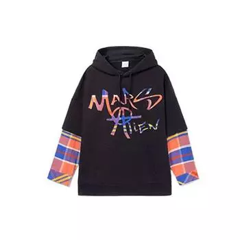 Li Ning CF Casual Letter Sweatshirt Мужская толстовка черного цвета AWDRG45-1 M
