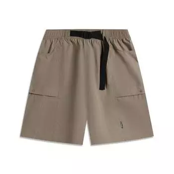 Li Ning CF Comfort Повседневные Защита от солнца Водоотталкивающие Дышащие Шорты-карго до середины бедра со средней посадкой Мужские шорты Грибной-коричневый AKSV229-3 S