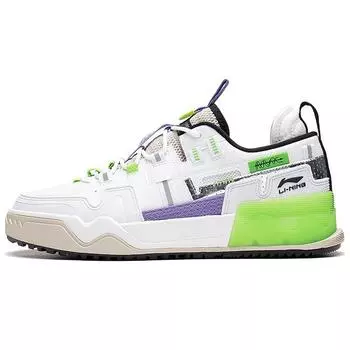 Li Ning CF Flash Star 1.5 Low Top Скейтборды Мужские Скейтборды Стандарт-Белый AGCS057-2 40