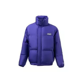 Li Ning CF Logo Print Duck Down Jacket Men Jacket Spectral-Blue AYMR307-3 XXXL
