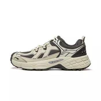 Li Ning CF Outdoor Универсальные Амортизирующие Поддерживающие Светоотражающие Низкие Походные Ботинки Унисекс Походные Ботинки Серебристый Обсидиан Овсяно-Серый AHTV033-5 40