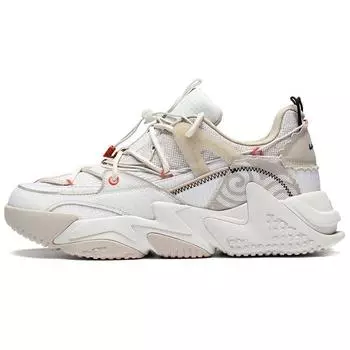 Li Ning CF Pursuit Of Dreams Theme Низкие спортивные повседневные туфли мужские кроссовки жемчужно-белые AGLR171-5 41