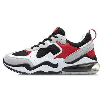 Li Ning CF Source Killer Нескользящие износостойкие легкие повседневные туфли с низким верхом мужские кроссовки серо-красные AGCP117-3 40