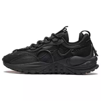 Li Ning CF Star Track Shock Absorbation Rebound Низкие спортивные повседневные туфли мужские кроссовки черные AGLS159-3 40