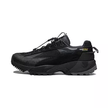 Li Ning CF Su Series Outdoor Pro Удобные модные амортизирующие водонепроницаемые повседневные туфли с низким верхом Мужские повседневные туфли черного цвета AGLU151-4 41