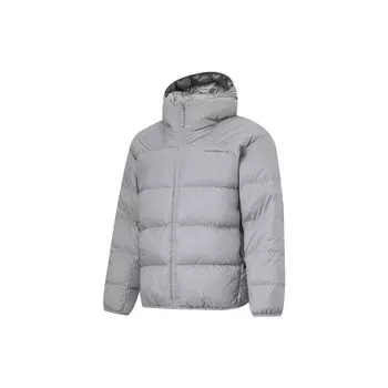Li Ning CF Suo короткая куртка с капюшоном и принтом букв, мужские куртки Jiang-Yan-Gray AYMT287-3 M