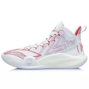 Li-Ning CJ-1 Mid Trail Blazers Домашние мужские кроссовки Белый Красный ABAR019-5 39