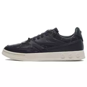 Li Ning Classic Series Ткань Кожа Удобные Повседневные Нескользящие Износостойкие Легкие Низкие Кроссовки Для Скейтбординга Женские Кроссовки Черные ALFR124-1 37