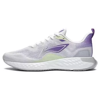 Li Ning Cloud Runner дышащие кроссовки с низким верхом мужские кроссовки белые фиолетовые ARST011-1 44