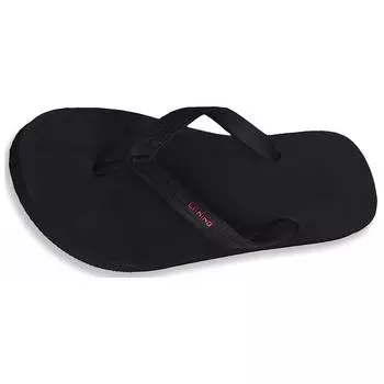 Li-Ning Comfortable Breathable Anti-Odor Non-Slip Flip Flops Men Footwear Black ASDS045-2 45