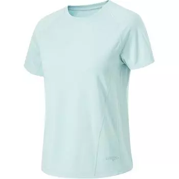 Li-Ning Comfortable Moisture-Wicking Round Neck Sports Short Sleeve T-Shirt Women Tops Feather-Green ATSU016-2 S