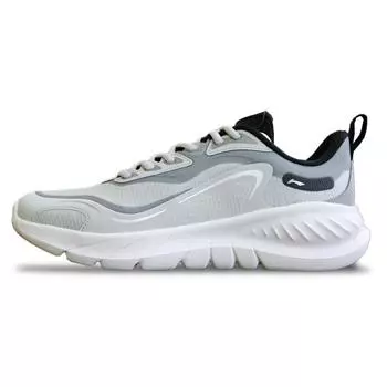 Li-Ning Comfortable Simple Fashion Breathable Lightweight Rebound Low-Top Running Shoes Men Sneakers Gray ARSU105-4 43
