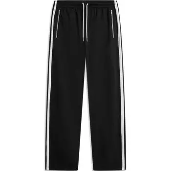 Li-Ning Comfortable Simple Lace-Up Loose Straight Casual Pants Men bottoms Black AKLU315-3 L