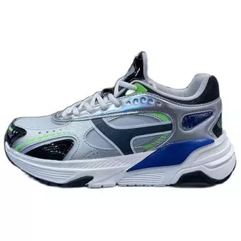 Li-Ning Comfortable Versatile Non-Slip Wear-Resistant Lightweight Low-Top Running Shoes Men Sneakers Gray Silver Blue AGCQ197-1 43