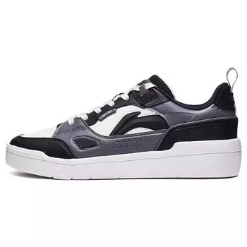 Li Ning Common 80s удобные универсальные прочные легкие низкие кроссовки для скейтбординга мужские кроссовки черные AGCT227-3 39