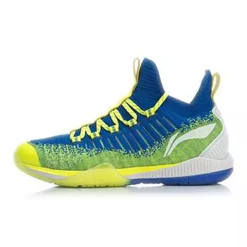 Li-Ning Cool Shark Breathable Cushioning Badminton Shoes Women Shoes Blue Green AYZP005-2 39