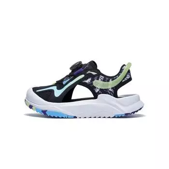 Li Ning Cyber Fluid Удобные амортизирующие прочные отскакивающие детские сандалии Детские сандалии Черный Зеленый YKUT004-3 31
