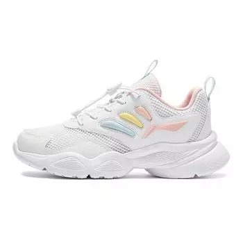 Li Ning Детские Нескользящие Амортизирующие Прочные Низкие Спортивные Повседневные Кроссовки Мужские Белые YKCS086-72 31