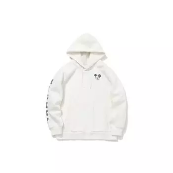 Li-Ning Disney Joint Edition пуловер с капюшоном, женские топы, молочно-белый AWDQC62-1 XXL