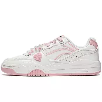 Li Ning Disney Marie Cat Collaboration Series Толстая подошва, увеличивающая высоту, амортизирующая, износостойкая, низкая, для скейтбординга, женские кроссовки AGCT416-3 37